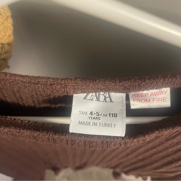 ZARA • Toddler Babydoll Wide Rib Shirt - Picture 4 of 4